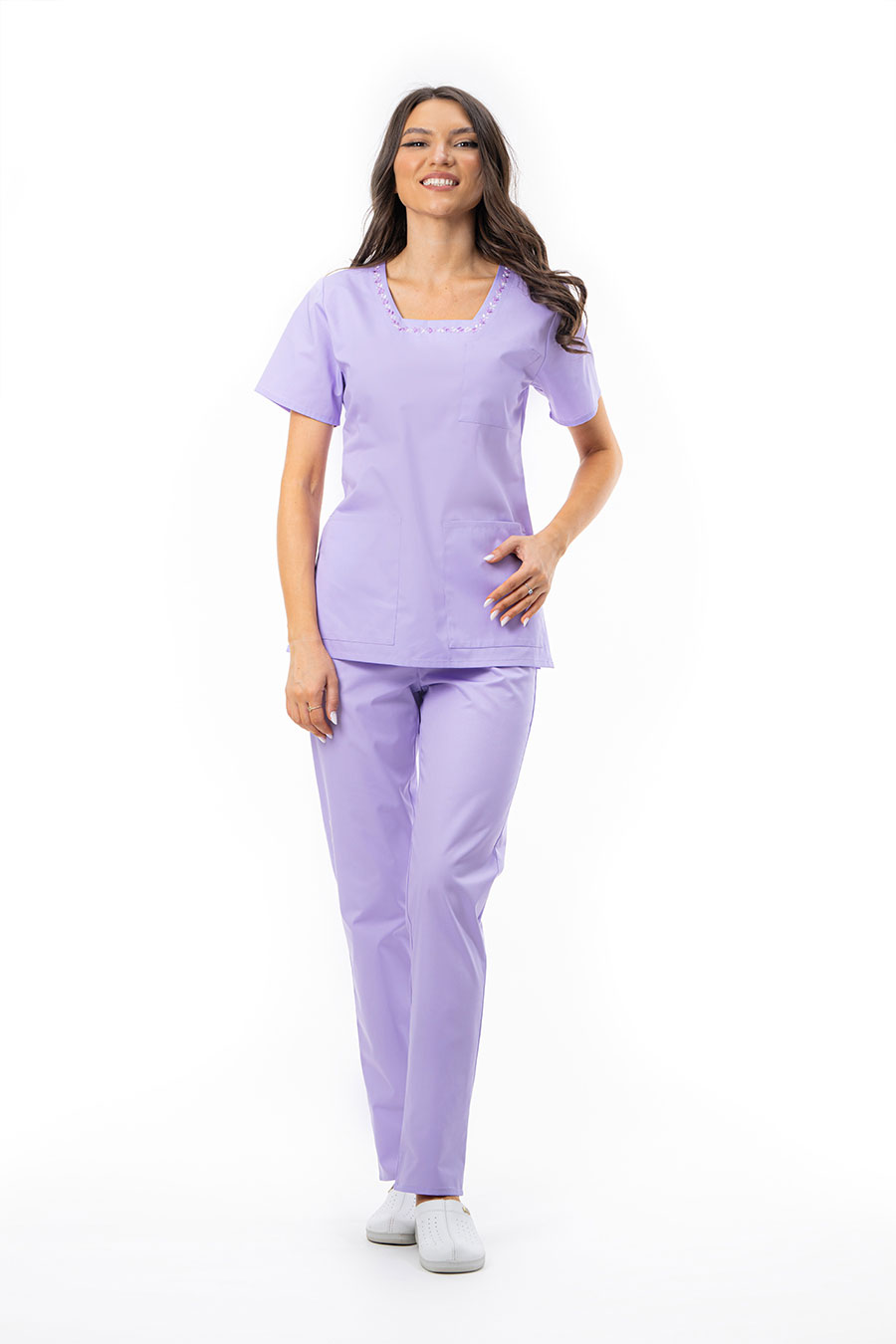 costum medical brodat lila cfb01 11 uni costum medical brodat lila cfb01 11 uni